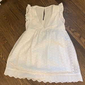 White eyelet Romper